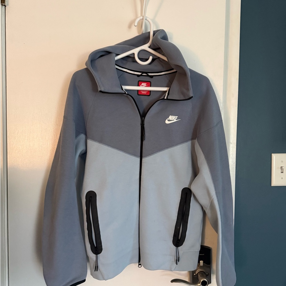 Nike Kids Two-Tone Grey/Light Grey Full-Zip Hoodie Jacket